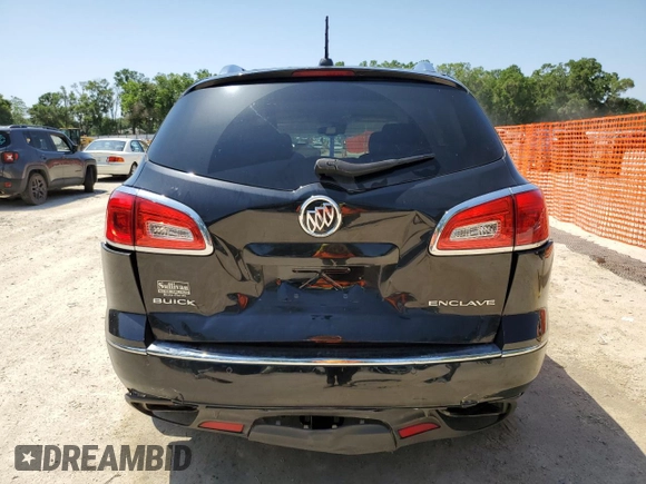 2017 Buick Enclave Leather with VIN 5GAKRBKD9HJ105122, listed as a Copart auction lot 54020875 with 33,457 mi miles and Salvage Title. Bid and sale history available at carsss.com. Image 6.