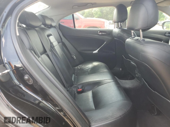 2006 Lexus IS 250 with VIN JTHBK262062006027, listed as a Copart auction lot 52679345 with 232,564 mi miles and Salvage Title. Bid and sale history available at DreamBid. Image 10.