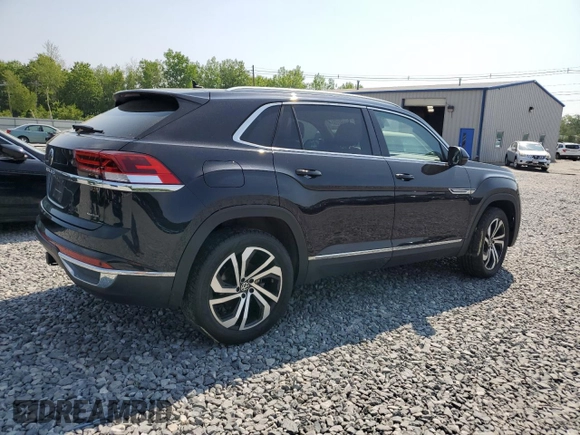 2023 Volkswagen Atlas SEL with VIN 1V2BE2CA1PC216733, listed as a Copart auction lot 59392255 with 28,011 mi miles and Salvage title. Bid and sale history available at DreamBid. Image 3.