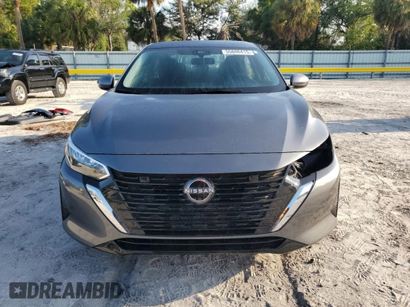 2025 Nissan Sentra S with VIN 3N1AB8BV0SY231370, listed as a Copart auction lot 55806415 with 3,110 mi miles and Salvage Title. Bid and sale history available at DreamBid. Image 5.