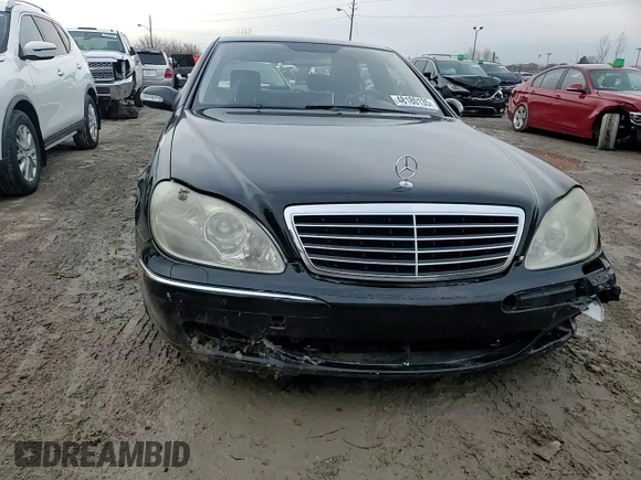 2003 Mercedes-Benz S-Class 5.0L with VIN WDBNG75JX3A326428, listed as a Copart auction lot 48180135 with 0 mi miles and Salvage Title. Bid and sale history available at carsss.com. Image 11.