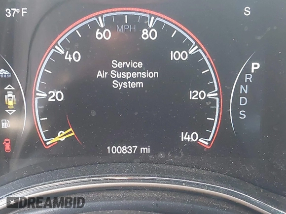 2015 Jeep Grand Cherokee Overland with VIN 1C4RJFCT3FC725239, listed as a IAAI auction lot 41779555 with 100,837 mi miles. Bid and sale history available at carsss.com. Image 15.