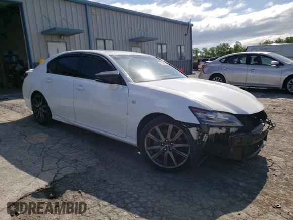 2014 Lexus GS 350 with VIN JTHCE1BLXE5022026, listed as a Copart auction lot 57058305 with 228,460 mi miles and Salvage title. Bid and sale history available at DreamBid. Image 4.