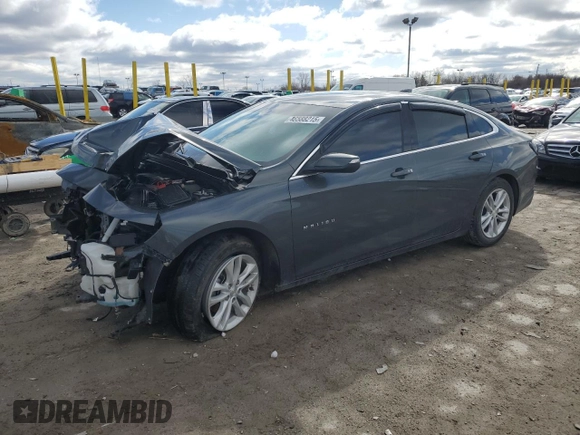 2017 Chevrolet Malibu LT with VIN 1G1ZE5ST2HF243422, listed as a Copart auction lot 46588215 with 43,923 mi miles and Salvage Title. Bid and sale history available at DreamBid. Image 1.