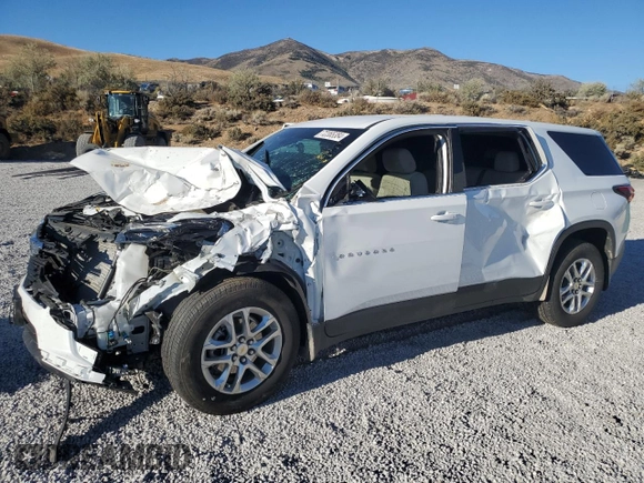 2023 Chevrolet Traverse LS with VIN 1GNEVFKW3PJ228615, listed as a Copart auction lot 72365384 with 0 mi miles and Salvage Title. Bid and sale history available at carsss.com. Image 1.