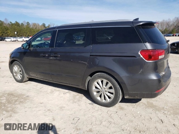 2016 Kia Sedona SX with VIN KNDMC5C11G6168909, listed as a Copart auction lot 42116425 with 69,117 mi miles and Salvage Title. Bid and sale history available at carsss.com. Image 2.