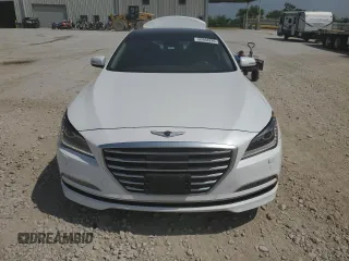 2017 Genesis G80 3.8L with VIN KMHGN4JE4HU177393, listed as a Copart auction lot 60968285 with 74,076 mi miles and Salvage title. Bid and sale history available at DreamBid. Image 5.