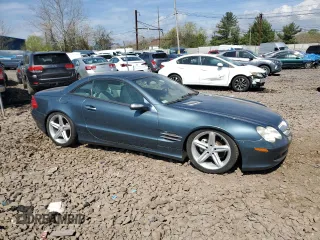 2005 Mercedes-Benz SL 500 with VIN WDBSK75F95F092348, listed as a Copart auction lot 54064975 with Not Provided miles and Clean Title. Bid and sale history available at DreamBid. Image 4.