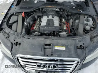 2014 Audi A8 3.0T with VIN WAURGAFD9EN002114, listed as a Copart auction lot 45370105 with 93,753 mi miles and Salvage title. Bid and sale history available at DreamBid. Image 11.