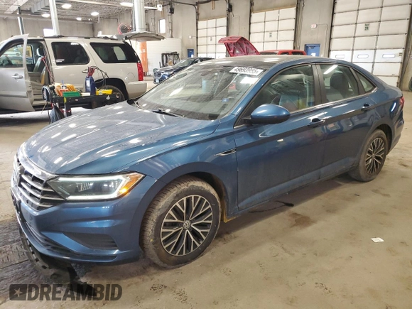 2019 Volkswagen Jetta SEL with VIN 3VWEB7BUXKM261707, listed as a Copart auction lot 49693955 with 229,200 mi miles and Non repairable. Bid and sale history available at DreamBid. Image 1.