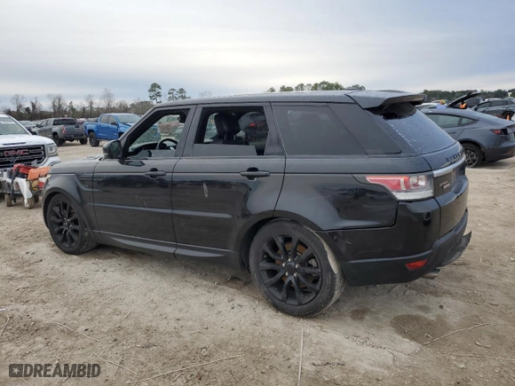 2015 Land Rover Range Rover Sport HSE with VIN SALWR2VF6FA602132, listed as a Copart auction lot 46600025 with 91,748 mi miles and Salvage Title. Bid and sale history available at carsss.com. Image 2.