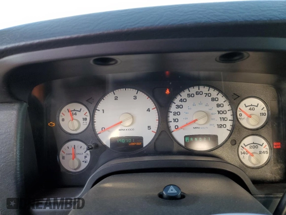 2004 Dodge Ram 2500 SLT with VIN 3D7KU28C14G179907, listed as a Copart auction lot 71664044 with 190,701 mi miles and Salvage Title. Bid and sale history available at carsss.com. Image 9.