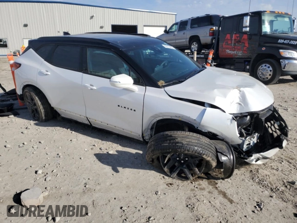 2025 Chevrolet Blazer RS with VIN 3GNKBKRS5SS103100, listed as a Copart auction lot 49615495 with 5,091 mi miles and Salvage title. Bid and sale history available at DreamBid. Image 4.