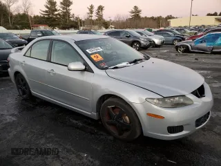 2007 Mazda 6 i Touring with VIN 1YVHP80C875M33306, listed as a Copart auction lot 85670844 with 181,641 mi miles and Salvage Title. Bid and sale history available at DreamBid. Image 4.