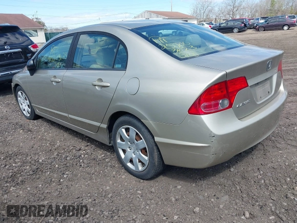 2008 Honda Civic LX with VIN 1HGFA16518L095857, listed as a IAAI auction lot 41981158 with Not Provided miles and . Bid and sale history available at DreamBid. Image 3.