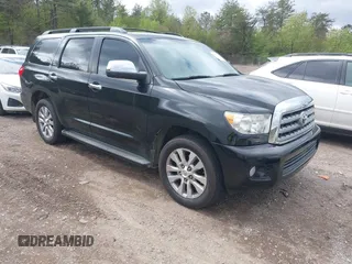 2008 Toyota Sequoia Ltd with VIN 5TDZY68A18S014708, listed as a IAAI auction lot 41805662 with 254,638 mi miles. Bid and sale history available at carsss.com. Image 1.