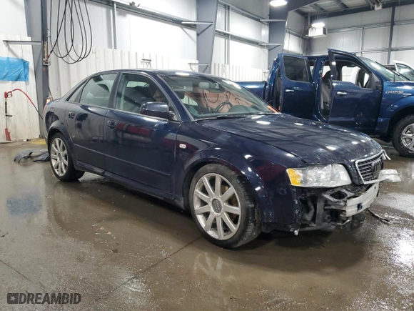 2005 Audi A4 1.8T with VIN WAUJC68E75A043439, listed as a Copart auction lot 72220904 with 152,747 mi miles and Non Repairable. Bid and sale history available at carsss.com. Image 4.