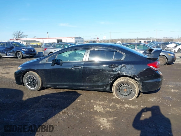 2015 Honda Civic Sedan LX with VIN 19XFB2F55FE295745, listed as a IAAI auction lot 41531838 with 92,655 mi miles. Bid and sale history available at carsss.com. Image 14.