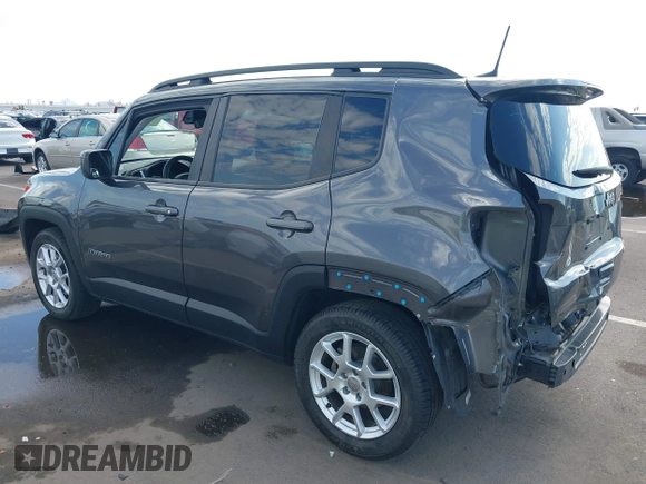 2020 Jeep Renegade Latitude with VIN ZACNJABB4LPL83461, listed as a IAAI auction lot 42624597 with 58,704 mi miles and . Bid and sale history available at DreamBid. Image 3.