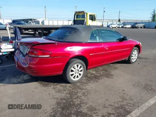 2005 Chrysler Sebring GTC with VIN 1C3EL75R35N690113, listed as a IAAI auction lot 41745228 with 144,868 mi miles and . Bid and sale history available at DreamBid. Image 4.
