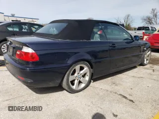 2006 BMW 3 Series 325Ci with VIN WBABW33426PX86047, listed as a Copart auction lot 50032664 with 86,241 mi miles and Salvage Title. Bid and sale history available at carsss.com. Image 3.
