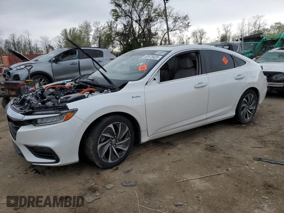 2021 Honda Insight Touring with VIN 19XZE4F93ME005079, listed as a Copart auction lot 52673425 with Not Provided miles and Clean Title. Bid and sale history available at carsss.com. Image 1.