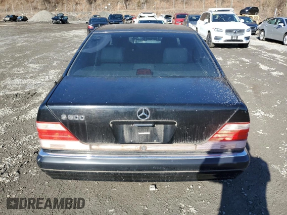1998 Mercedes-Benz S-Class with VIN WDBGA51G9WA389890, listed as a Copart auction lot 49000145 with 0 mi miles and Clean Title. Bid and sale history available at carsss.com. Image 6.
