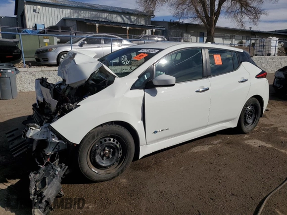 2018 Nissan LEAF S with VIN 1N4AZ1CP3JC307158, listed as a Copart auction lot 47318235 with Not Provided miles and Non Repairable. Bid and sale history available at DreamBid. Image 1.