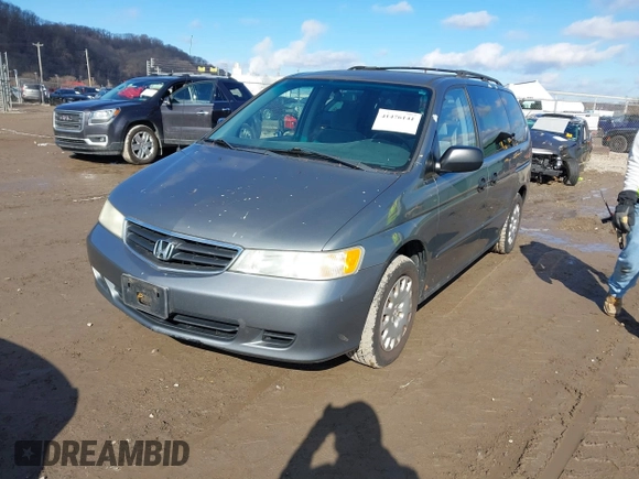 2002 Honda Odyssey LX z VIN 5FNRL18542B033222, wystawiony jako IAAI lot #41476141 z przebiegiem Nie podano mil oraz . Historia ofert i sprzedaży dostępna na DreamBid. Obrazek 2.