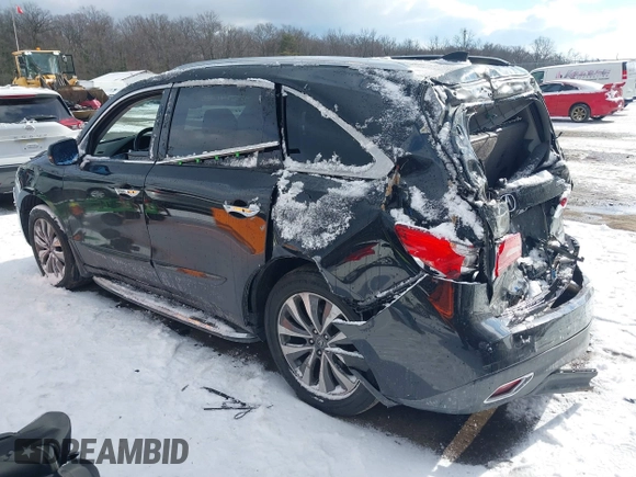 2014 Acura MDX Tech Pkg with VIN 5FRYD4H49EB010409, listed as a IAAI auction lot 41344123 with 118,066 mi miles. Bid and sale history available at carsss.com. Image 3.