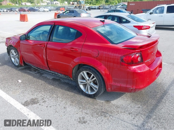 2012 Dodge Avenger SXT z VIN 1C3CDZCB8CN312789, wystawiony jako IAAI lot #42174446 z przebiegiem 186 752 mil mil oraz . Historia ofert i sprzedaży dostępna na DreamBid. Obrazek 3.