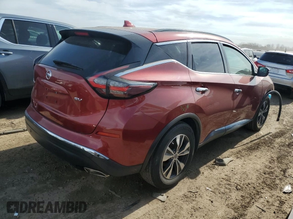 2020 Nissan Murano SV z VIN 5N1AZ2BJ0LN106348, wystawiony jako Copart lot #52175985 z przebiegiem 79 087 mil mil oraz Szkoda całkowita • Salvage title. Historia ofert i sprzedaży dostępna na DreamBid. Obrazek 3.