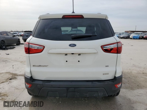 2019 Ford EcoSport SE with VIN MAJ3S2GE4KC267251, listed as a Copart auction lot 48127705 with 39,245 mi miles and Salvage Title. Bid and sale history available at DreamBid. Image 6.
