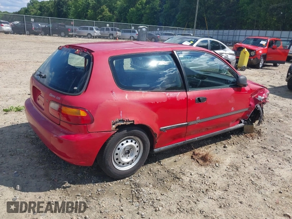 1994 Honda Civic z VIN 2HGEH2466RH505575, wystawiony jako IAAI lot #42147290 z przebiegiem Nie podano mil oraz . Historia ofert i sprzedaży dostępna na DreamBid. Obrazek 4.