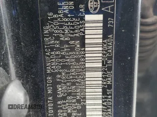 2016 Toyota Corolla L z VIN 2T1BURHE5GC688384, wystawiony jako Copart lot #58585085 z przebiegiem Nie podano mil oraz Szkoda całkowita • Salvage title. Historia ofert i sprzedaży dostępna na DreamBid. Obrazek 12.