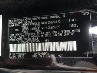 2024 Lexus TX 350 z VIN 5TDAAAA63RS007285, wystawiony jako Copart lot #62910784 z przebiegiem 2515 mil mil oraz Szkody całkowita. Historia ofert i sprzedaży dostępna na DreamBid. Obrazek 13.