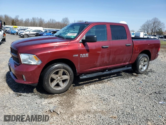 2016 Ram 1500 Tradesman with VIN 3C6RR7KT7GG262365, listed as a Copart auction lot 51218995 with 117,699 mi miles and Salvage title. Bid and sale history available at DreamBid. Image 1.