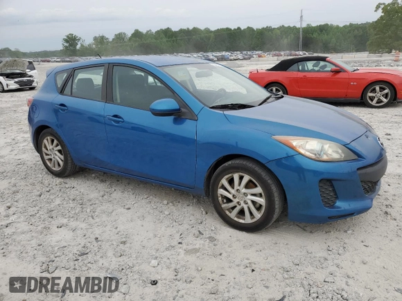 2012 Mazda Mazda3 i Touring with VIN JM1BL1L77C1679746, listed as a Copart auction lot 52483775 with 127,089 mi miles and Salvage Title. Bid and sale history available at carsss.com. Image 4.