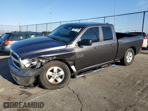 2018 Ram 1500 Express with VIN 1C6RR7FG0JS303304, listed as a Copart auction lot 50577225 with 146,756 mi miles and Salvage Title. Bid and sale history available at carsss.com. Image 1.