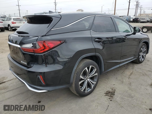 2022 Lexus RX 350L with VIN JTJHZKFA8N2038704, listed as a Copart auction lot 57292775 with 35,565 mi miles and Salvage title. Bid and sale history available at DreamBid. Image 3.