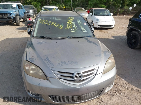 2004 Mazda 3 s with VIN JM1BK343841189022, listed as a IAAI auction lot 42228628 with 209,725 mi miles and . Bid and sale history available at DreamBid. Image 6.