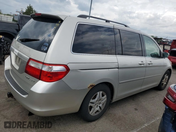 2005 Honda Odyssey EX-L with VIN 5FNRL38785B108229, listed as a Copart auction lot 55579145 with 165,870 mi miles and Clean Title. Bid and sale history available at carsss.com. Image 3.