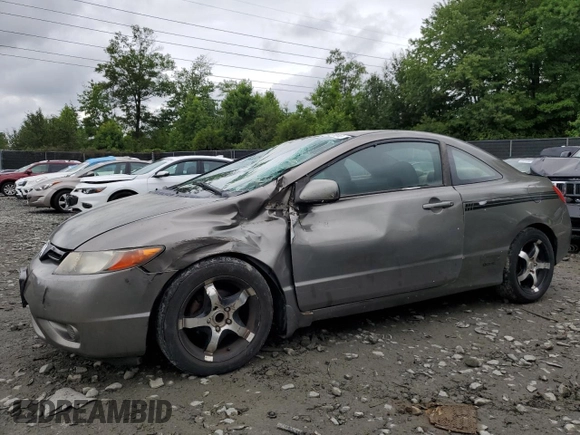 2006 Honda Civic Cpe LX with VIN 2HGFG12666H529570, listed as a Copart auction lot 63172594 with 220,481 mi miles and Salvage Title. Bid and sale history available at carsss.com. Image 1.
