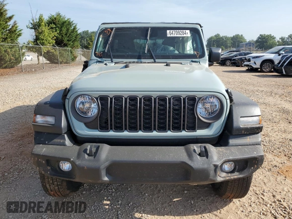 2024 Jeep Wrangler Sport with VIN 1C4PJXKN1RW323707, listed as a Copart auction lot 72608524 with 1,613 mi miles and Salvage title. Bid and sale history available at DreamBid. Image 5.