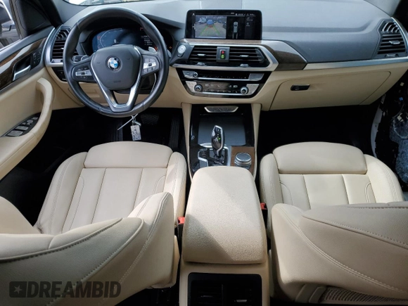 2020 BMW X3 sDrive30i with VIN 5UXTY3C03LLU72584, listed as a Copart auction lot 44106795 with 77,594 mi miles and Salvage Title. Bid and sale history available at carsss.com. Image 8.