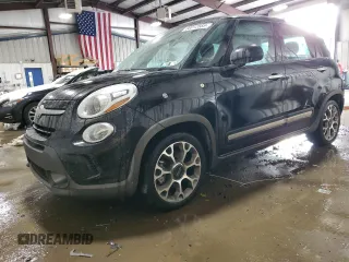 2014 FIAT 500L Trekking with VIN ZFBCFADH2EZ010861, listed as a Copart auction lot 88912885 with 100,823 mi miles and Salvage Title. Bid and sale history available at DreamBid. Image 1.