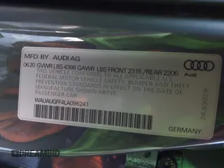 2020 Audi A3 Premium with VIN WAUAUGFF4LA096241, listed as a IAAI auction lot 41854280 with 58,287 mi miles and . Bid and sale history available at DreamBid. Image 9.