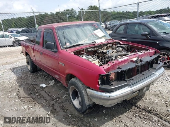 1995 Ford Ranger XL with VIN 1FTCR14A3SPA08504, listed as a IAAI auction lot 41941198 with 222,639 mi miles. Bid and sale history available at carsss.com. Image 1.