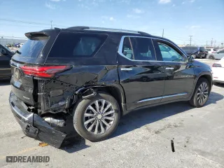 2023 Chevrolet Traverse Premier with VIN 1GNERKKW0PJ209114, listed as a Copart auction lot 47020465 with 15,352 mi miles and Salvage Title. Bid and sale history available at carsss.com. Image 3.