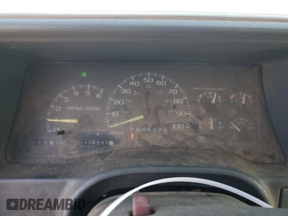 1997 Chevrolet Silverado 1500 with VIN 2GCEK19R6V1141478, listed as a Copart auction lot 50797925 with 274,288 mi miles and Salvage Title. Bid and sale history available at DreamBid. Image 9.